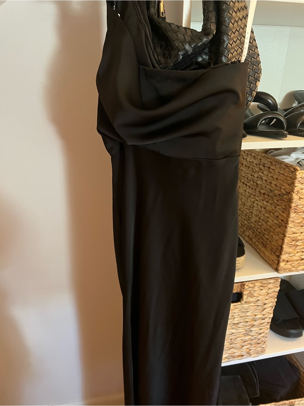 Azazie Strapless Black Evening Gown